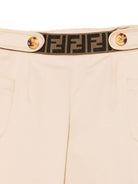 Pantalone baby in gabardina per neonato Fendi Kids beige con dettaglio elastico BFF164 ADEH F1P2P FENDI KIDS 