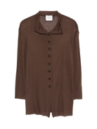 Camicia per donna ALYSI marrone con chiusura con bottoni 165418 A5023 CHOCO ALYSI 