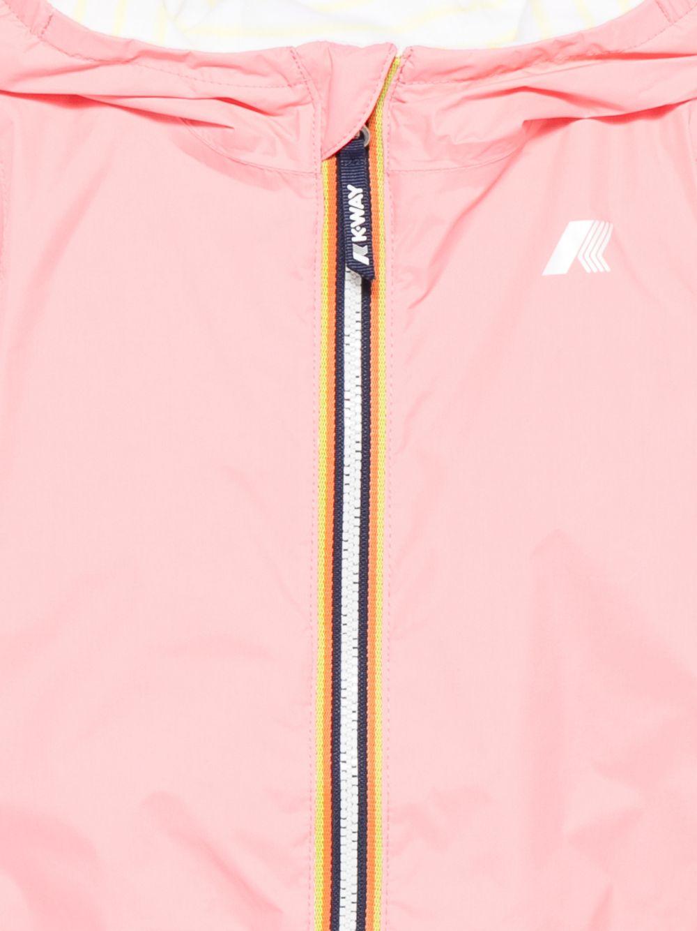 Giacca per neonata K Way Kids rosa con cappuccio e zip K2132MW C11 K-WAY KIDS 