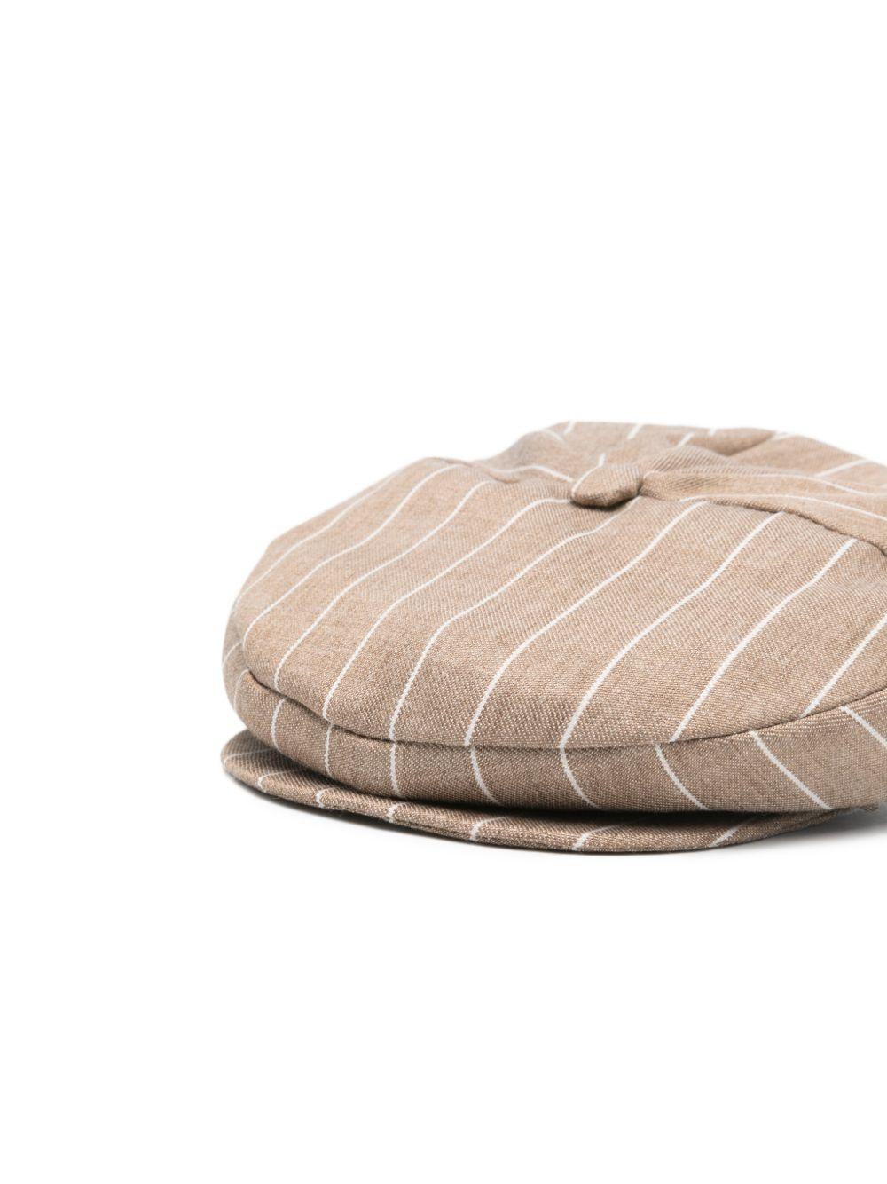 Cappello per neonato Colorichiari marrone con design a righe MN928412 4896 27 COLORICHIARI KIDS 
