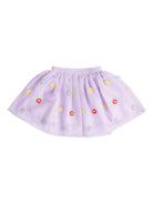 Gonna per neonata Stella McCartney Kids lilla in tulle con ricamo floreale TX7001 Z3217 522EM STELLA McCARTNEY KIDS 