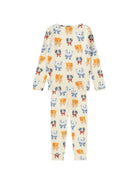 Pigiama per bambini Molo Kids beige con motivo con gattini 6W26R503 5848 MOLO KIDS 