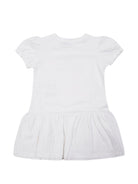 Abito per neonata Moschino Kids bianco a maniche corte MAV0C7LBA00 10101 MOSCHINO KIDS 