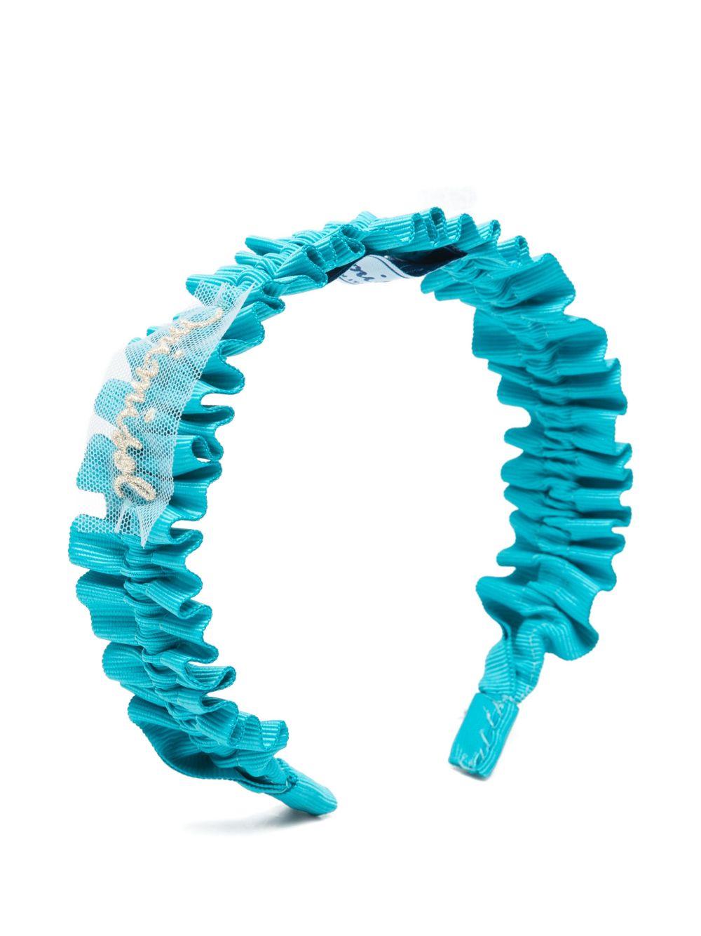 Cerchietto per bambina Mi Mi Sol azzurro con dettaglio ruches MAFR168XX0000 TUR MIMISOL KIDS 