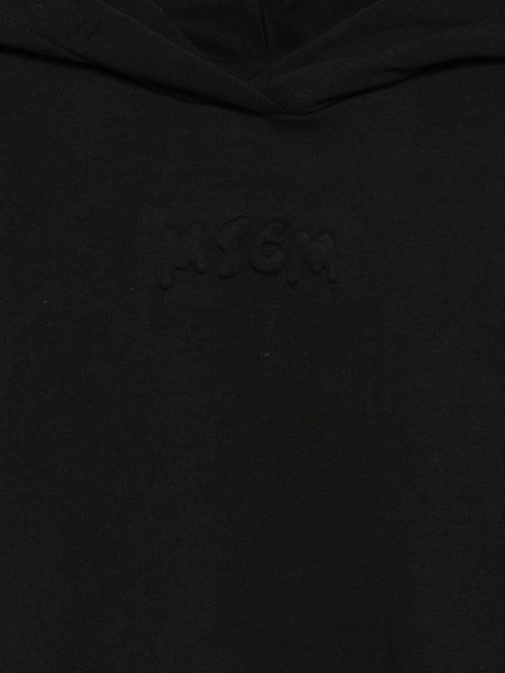 Abito per bambina MSG Kids nero con logo in rilievo F5MSJGDR028 110 MSGM KIDS 