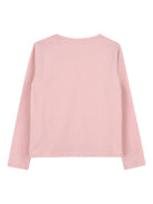 T-shirt per bambina Michael Kors Kids rosa con ricamo logo R30493 45R MICHAEL KORS KIDS 