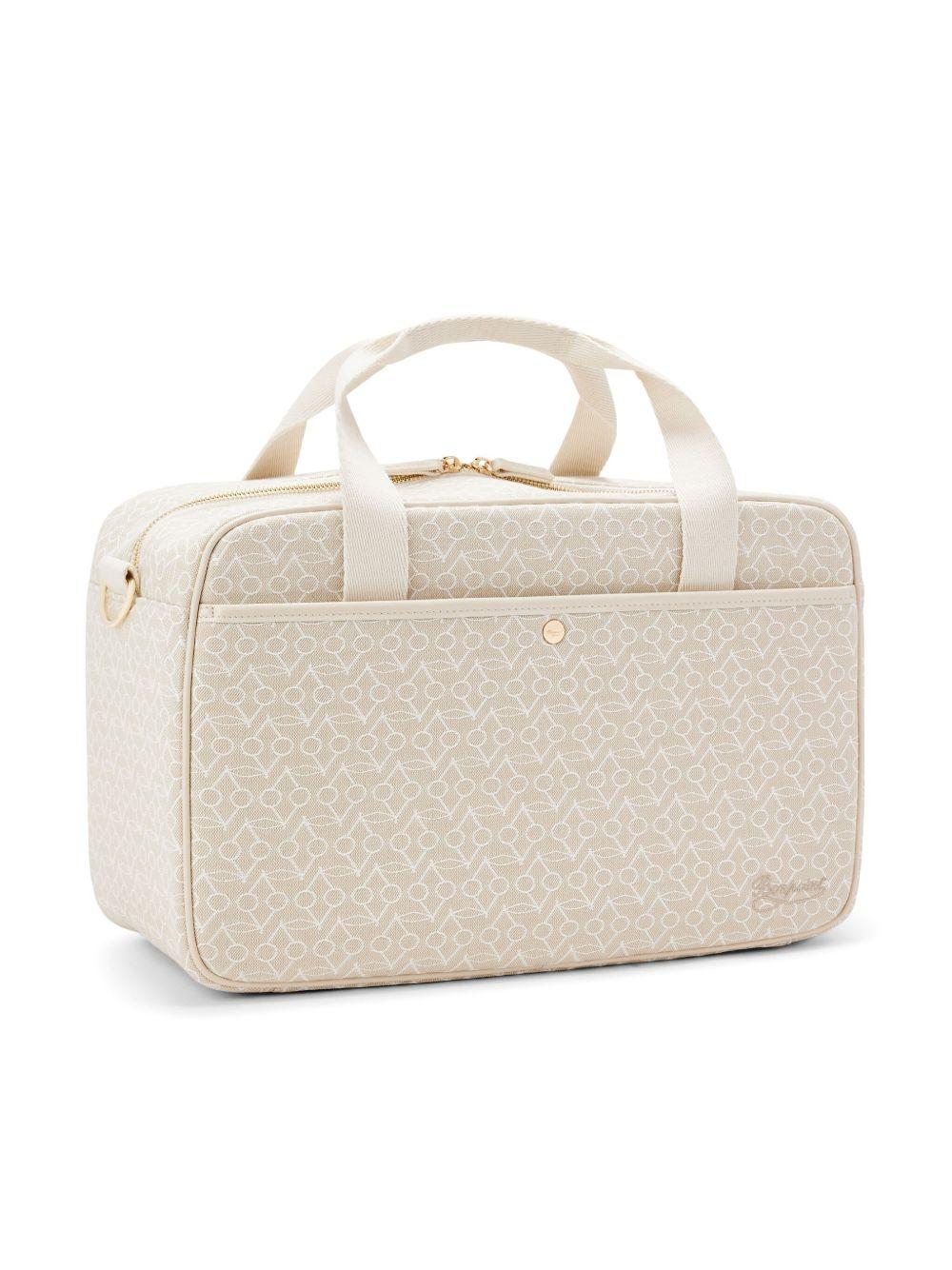 Borsa fasciatoio per neonati Bonpoint beige con stampa del logo all-over PERPSEW00001 060 BONPOINT KIDS 