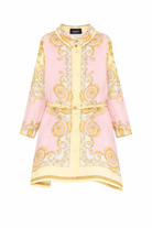 Abito per bambina Versace Kids rosa con motivo Barocco 10195331A17228 5Y590 VERSACE KIDS 