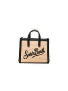 Borsa Vivian micro MC2 Saint Barth beige con logo a contrasto sul davanti VIMS001 00421L MC2 ST. BARTH KIDS 