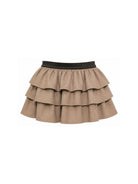 Gonna per bambina Douuod Kids beige con design a balze DZ7B01 G0073 343 DOUUOD KIDS 