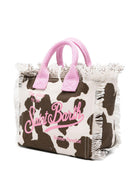 Borsa Vanity Mini MC2 Saint Barth animalier con manici rosa VAMI001 00327L MC2 ST. BARTH KIDS 