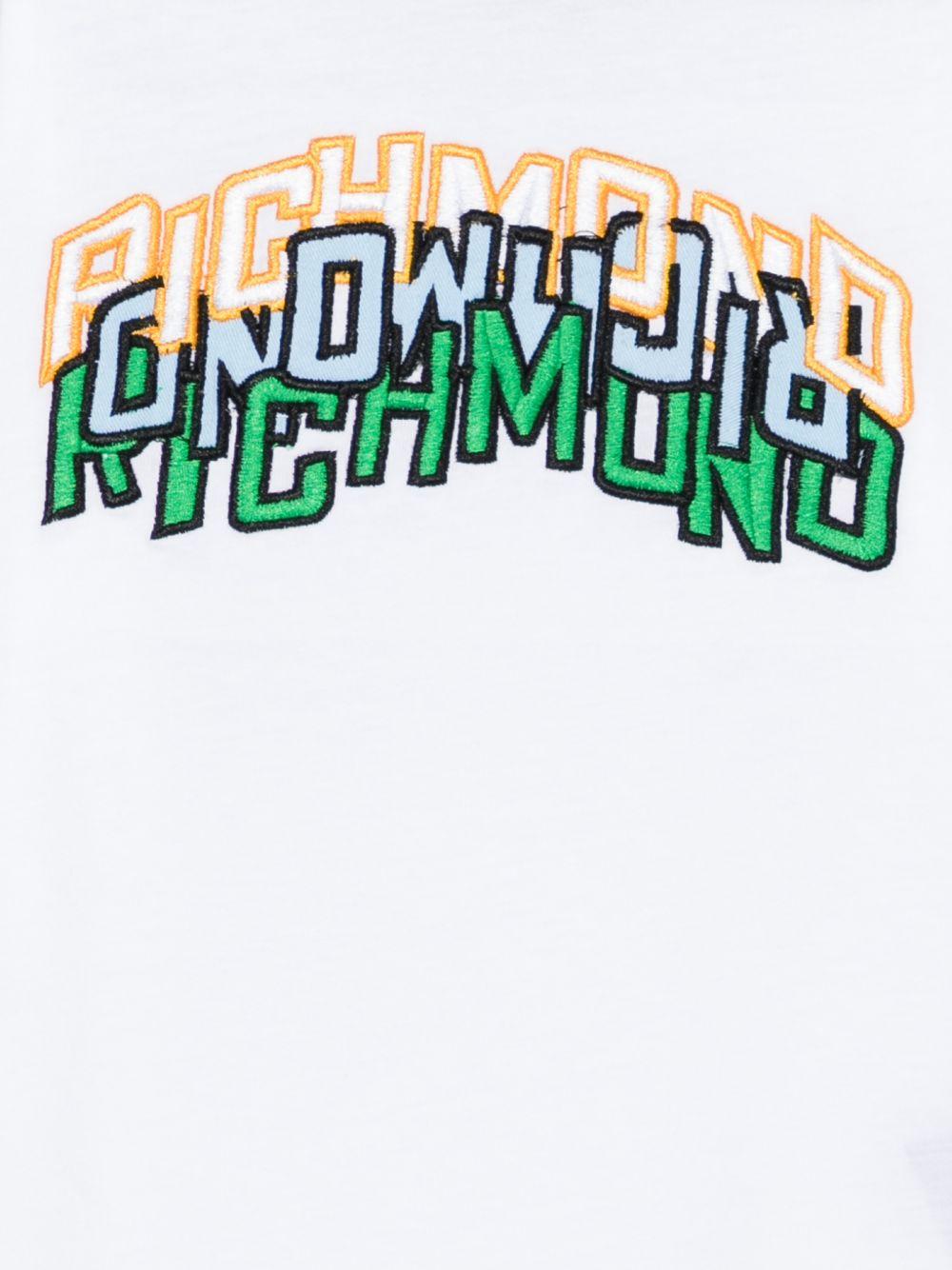 T-shirt per bambino John Richmond Junior bianca con dettaglio logo RBP26042TS WHITE JOHN RICHMOND KIDS 