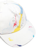 Berretto per bambino Stella McCartney Kids bianco con stampa baseball TY0B67 Z3474 101MC STELLA McCARTNEY KIDS 