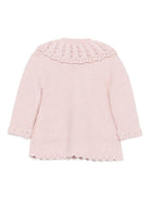 Cardigan per neonata Paz Rodríguez rosa con collo smerlato 009-123100 32 H94 PaZ RODRIGUEZ 