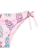 Bikini per bambina MC2 Saint Barth Kids Mary rosa con stampa fumetto MARY001 00756L MC2 ST. BARTH KIDS 