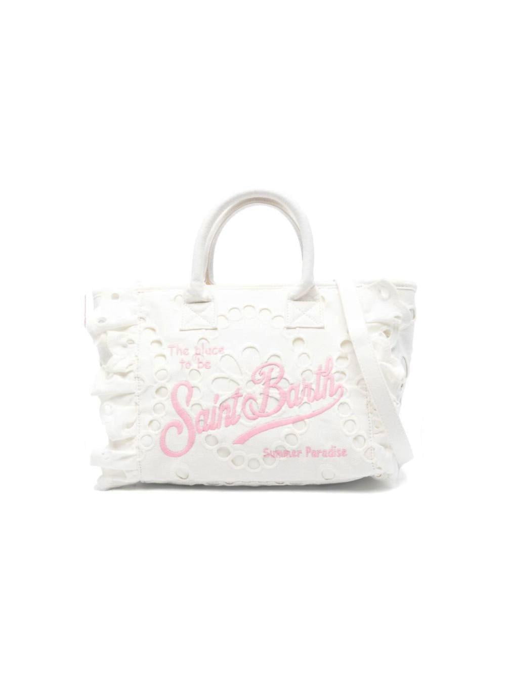 Borsa Colette MC2 Saint Barth bianca in pizzo sangallo COL0027 00410L MC2 ST. BARTH KIDS 