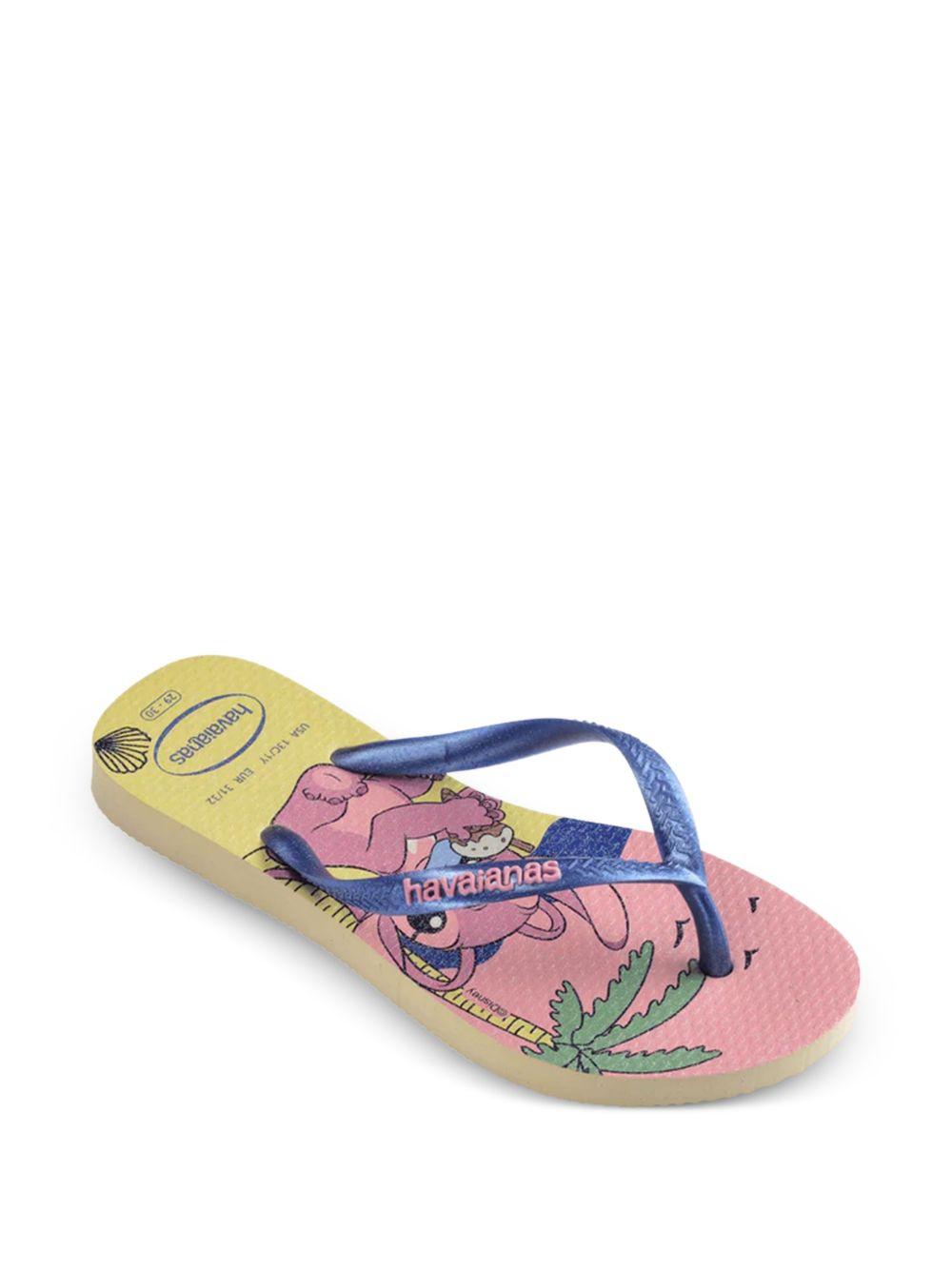 Ciabatte per bambina Havaianas Kids multicolore con stampa grafica Stitch 4150250 9256 HAVAIANAS KIDS 