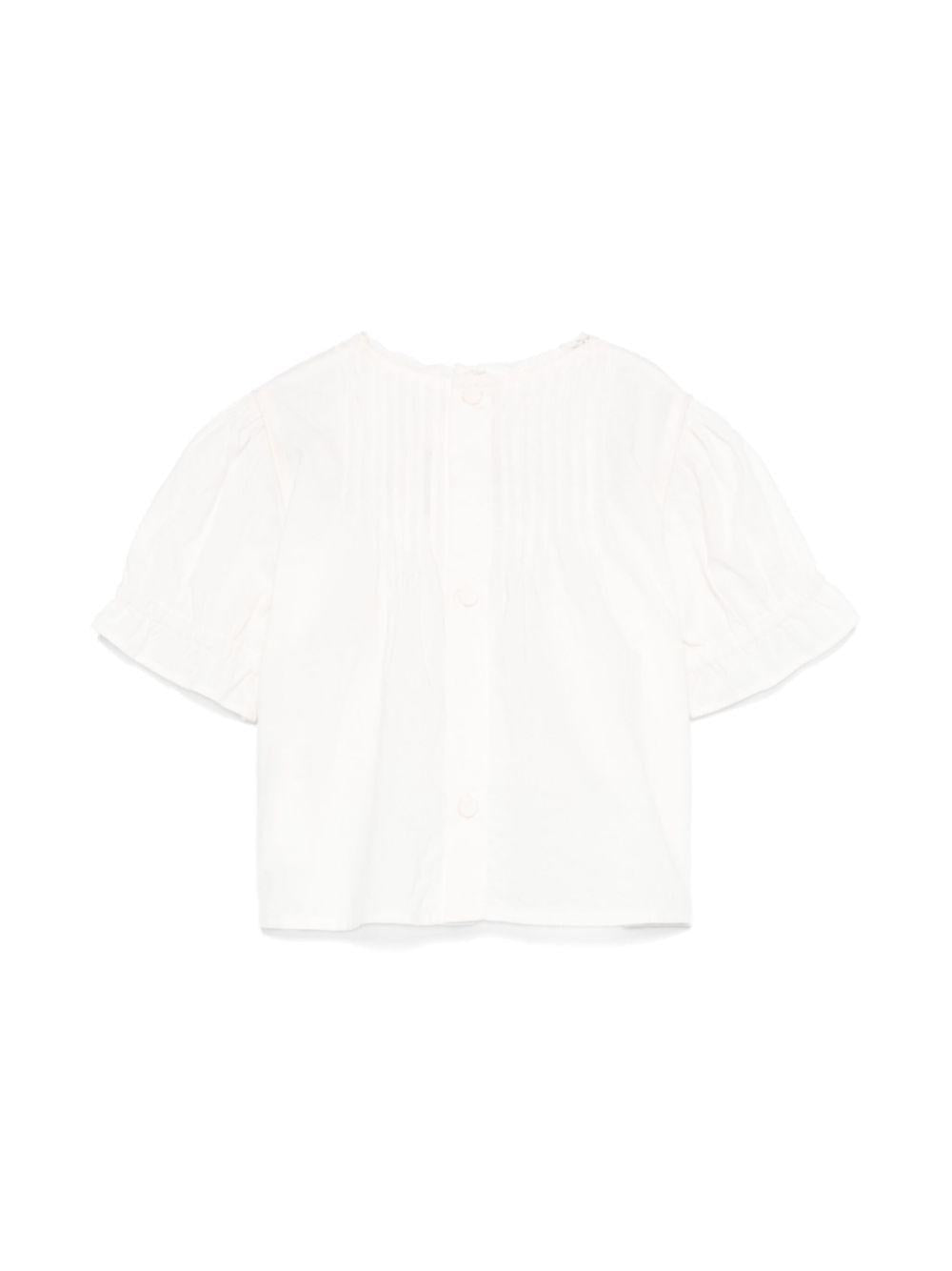 Camicetta per neonata Bonpoint bianco con colletto in pizzo S05XBLW00006 021A BONPOINT KIDS 