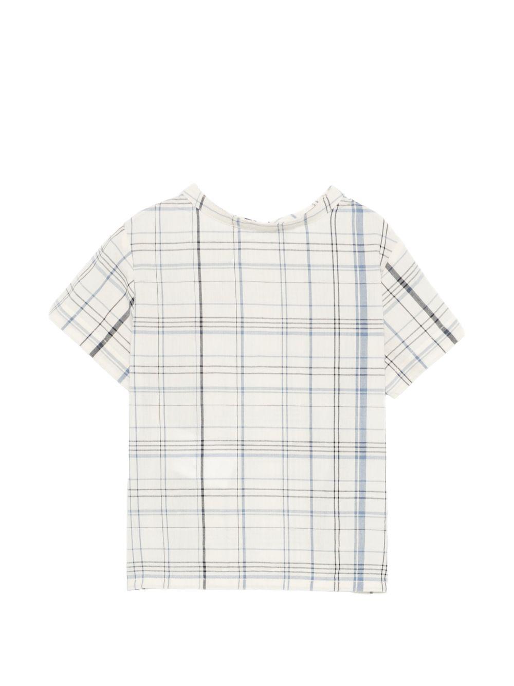 Camicia Cesari per neonato Bonpoint bianco con motivo a quadri S06YSHW00006 315 BONPOINT KIDS 