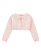 Cardigan per neonata Monnalisa rosa con decorazione fiocco 73G800 7036 0091 MONNALISA KIDS 