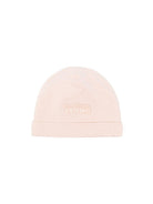 Cappello per neonata Elisabetta Franchi La Mia Bambina rosa con logo ricamato ENCP0800JF054 C036 ElISABETTA FRANCHI KIDS 