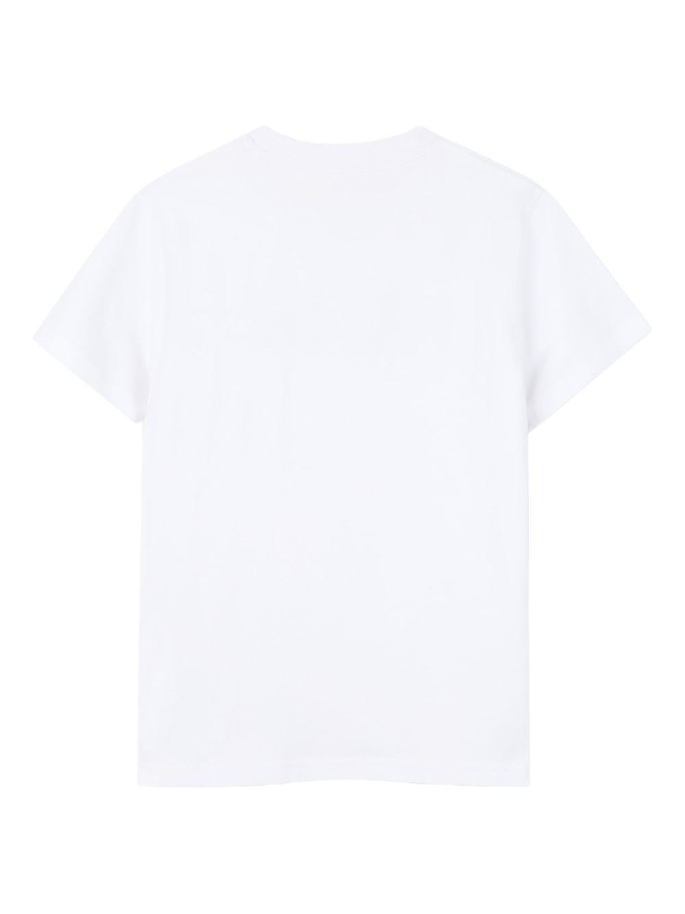 T-shirt per bambino Hugo Kids bianca con logo a contrasto G01016 10P Hugo KIDS 