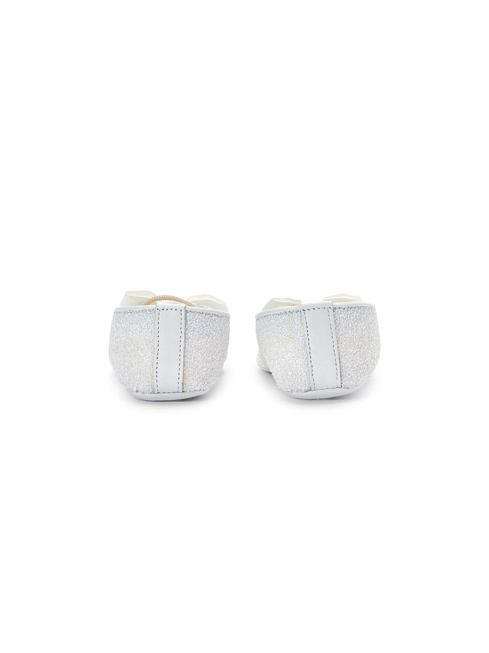 Ballerine per neonata BabyWalker bianco con glitter con fiocco PB1645 WHITE BABYWALKER KIDS 