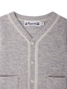 Cardigan per neonato Bonpoint grigio con applicazione W05YCAK00001 014A BONPOINT 