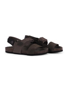 Sandali per bambini Bonpoint marroni con cinturino a strappo S06BSOL00005 046 BONPOINT KIDS 