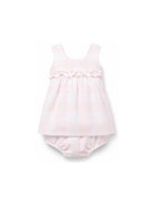 Abito per neonata Il Gufo rosa con scollo a U P26GVP0004L3016 310 IL GUFO KIDS 