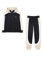 Tuta sportiva per bambino Boss Kidswear nera con design color-block J53004 09B BOSS KIDS 
