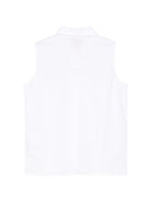 Camicia per bambina Stella Jean Kids bianca con colletto classico SS26SJB614 0001 STELLA JEAN KIDS 
