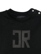 Completo t-shirt e shorts per neonato John Richmond Junior nero con dettagli logo RIP26023CJ BLACK JOHN RICHMOND KIDS 