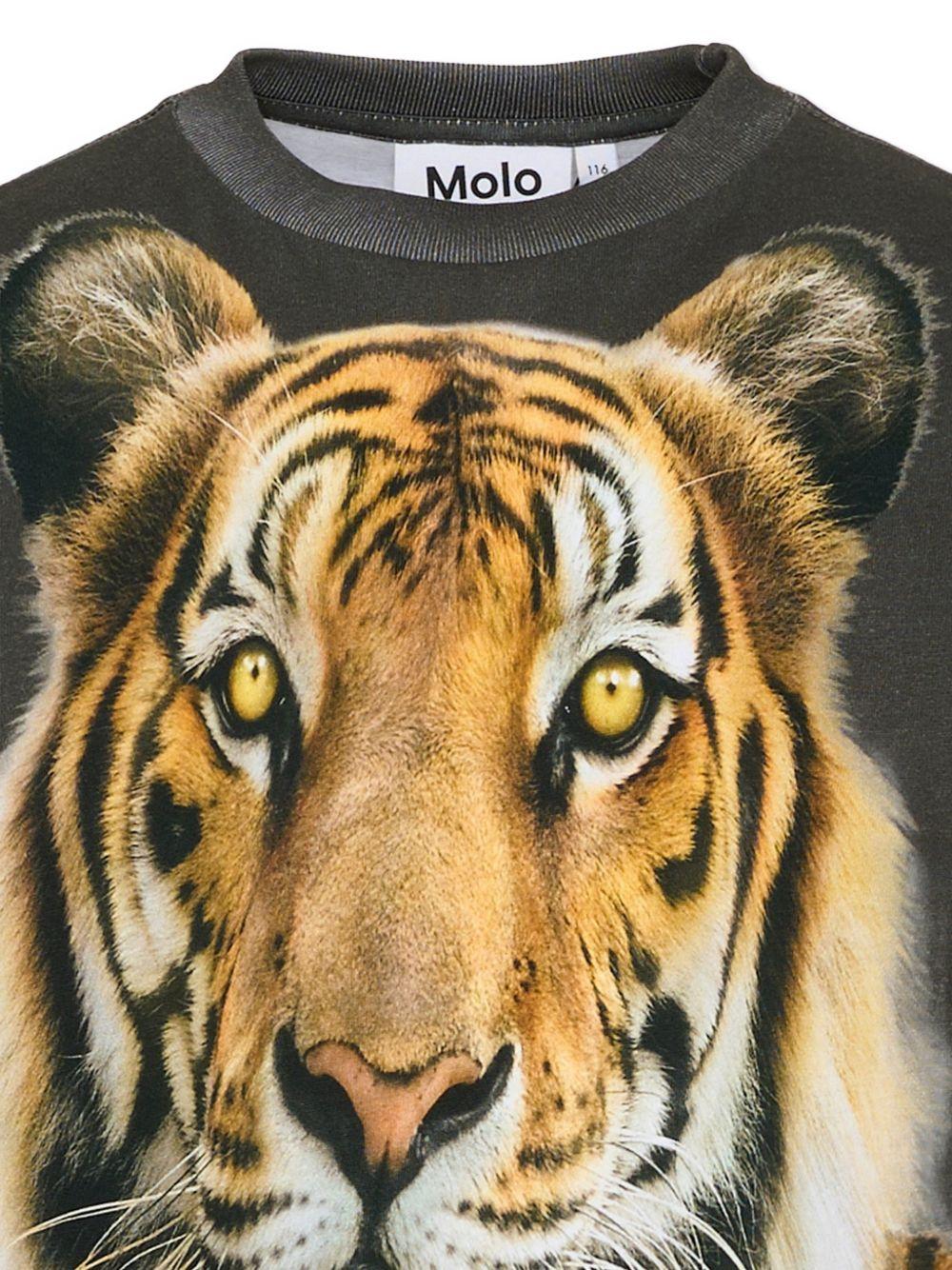 T-shirt per bambino Molo multicolor con stampa tigre 1S26A405 9875 MOLO KIDS 