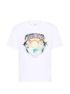 T-shirt per bambino Casablanca Kids bianca con stampa grafica KPF26JTS03801 CASAAIRSPRAY CASABLANCA KIDS 