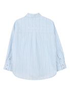 Camicia per bambino Lanvin Enfant azzurra con tasche sul petto N30365 79L LANVIN KIDS 