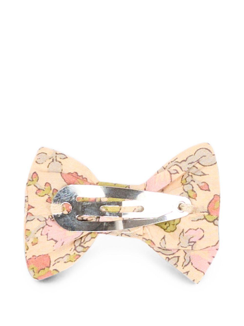 Set di due fermagli per bambina Bonpoint beige con stampa floreale W06GHAW00001 523B BONPOINT KIDS 