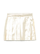 Minigonna per bambina Versace Kids color oro con plissé 10181291A10905 1X190 VERSACE KIDS 