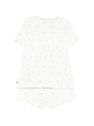 Pigiama per bambina Petit Bateau bianco con stampa floreale A0FEK 01 PETIT BATEAU 
