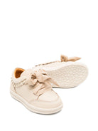 Sneakers per bambina Donsje Lexley beige con volant 2029000 CL044 DONSJE KIDS 