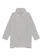 Abito per bambina Douuod Kids bianco e nero con collo alto DX1A20 Z3381 101GR DOUUOD 