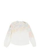 Camicia da donna MC2 Saint Barth bianca con stampa floreale LIO0001 01889L MC2 ST. BARTH 