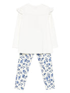 Completo t-shirt e leggins per bambina Monnalisa multicolore con stampa grafica 11F508RU 6600 0156 MONNALISA 