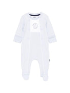 Pigiama per neonato Boss Kidswear azzurro con chiusura con bottoni J53046 771 BOSS KIDS 