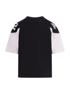 T-shirt per bambino Amiri Kids nero con logo sul davanti ACTOJR1002 001 AMIRI KIDS 