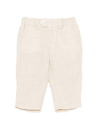 Pantaloni per neonato Fay Kids beige con passanti per cintura FY6500 I0318 109 FAY KIDS 