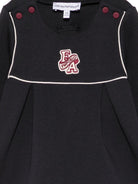 Abito per neonata Emporio Armani Kids blu con rifinitura a contrasto EG000901 AF10126 UB118 EMPORIO ARMANI KIDS 