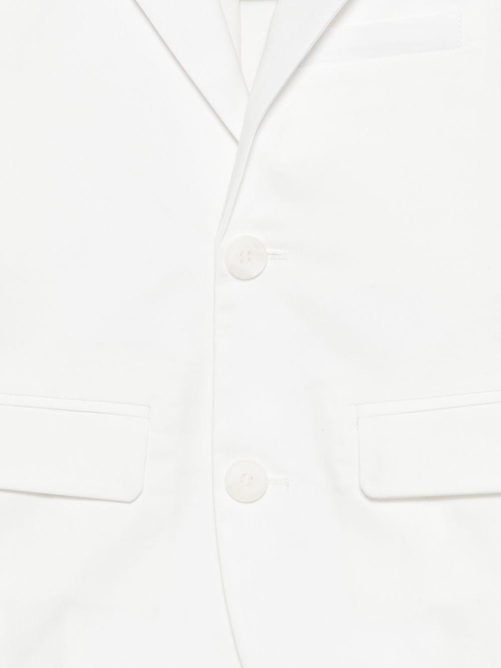 Blazer per bambino Fay Kids bianco con tasche anteriori con patta FY2Q04 G0019 101 FAY KIDS 