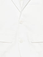 Blazer per bambino Fay Kids bianco con tasche anteriori con patta FY2Q04 G0019 101 FAY KIDS 