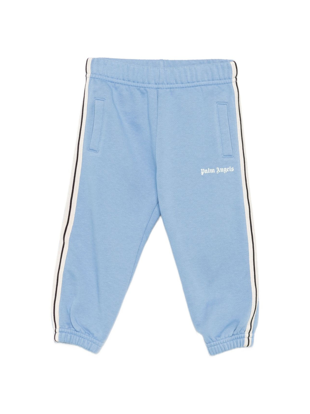 Pantaloni sportivi per bambino Palm Angels Kids azzurri con stampa con logo PB4X003F25FLE001 4203 PALM ANGELS KIDS 
